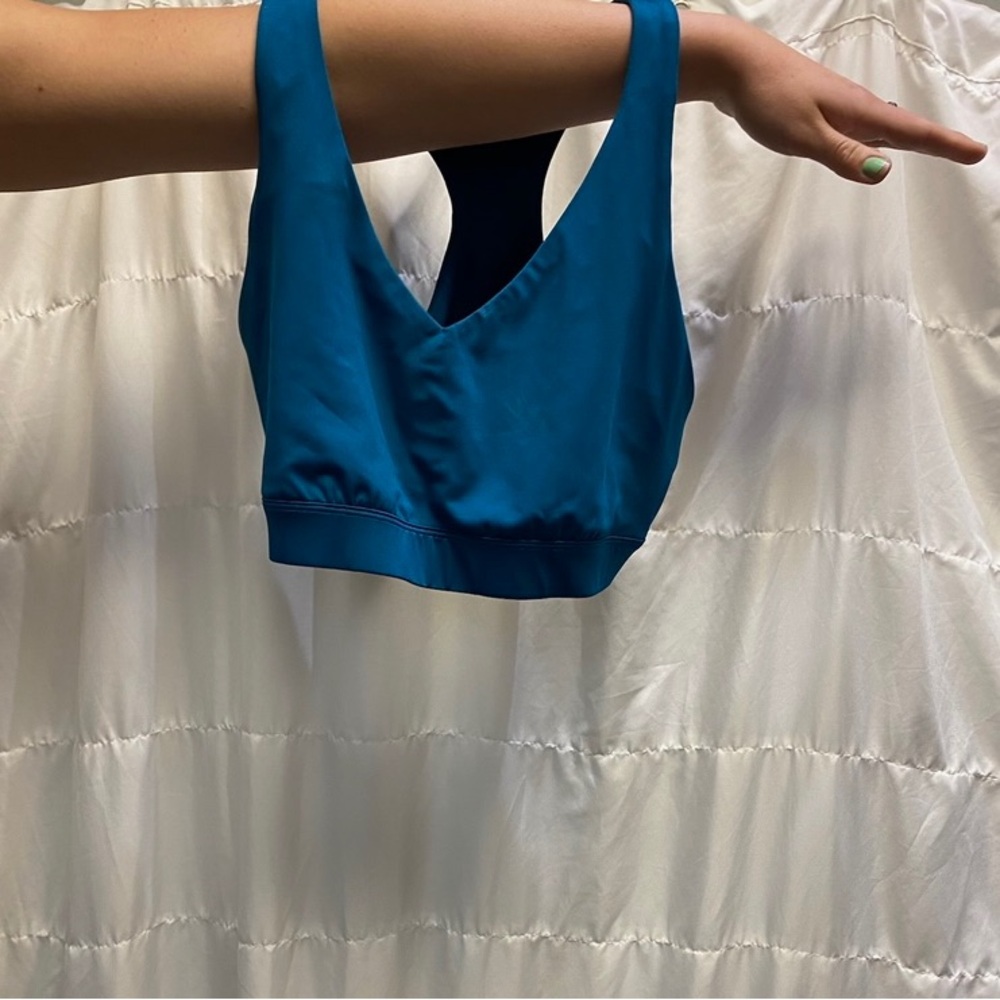 Navy Blue Workout Sports bra (cupless), Size: XL